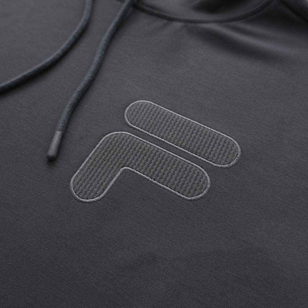 FILA TONAL LOGO HOODIE – DARK GREY