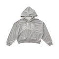 GAP ARCH LOGO FULL-ZIP HOODIE – LIGHT GREY