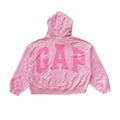 GAP BACK LOGO CROPPED HOODIE – LIGHT PINK