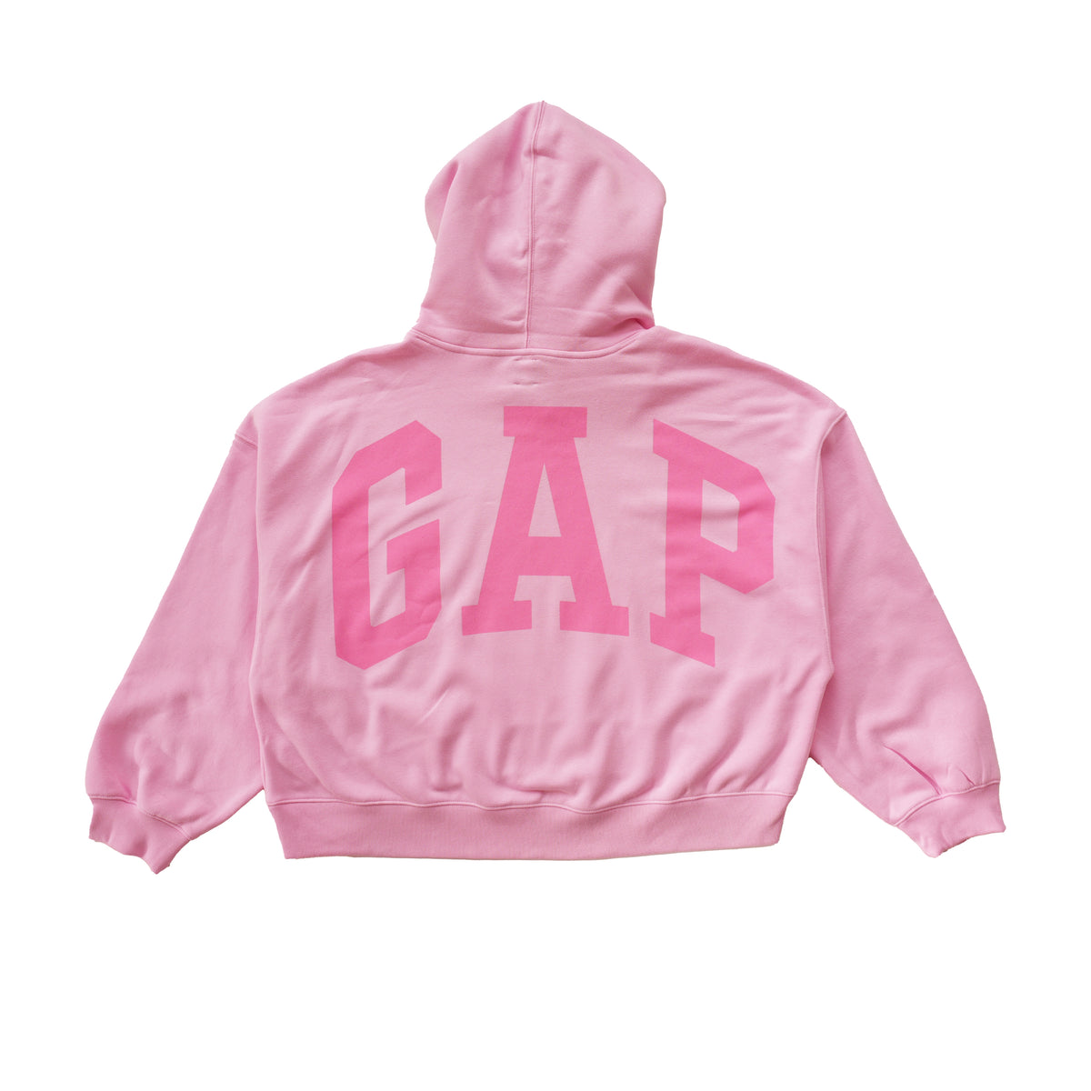 GAP BACK LOGO CROPPED HOODIE – LIGHT PINK