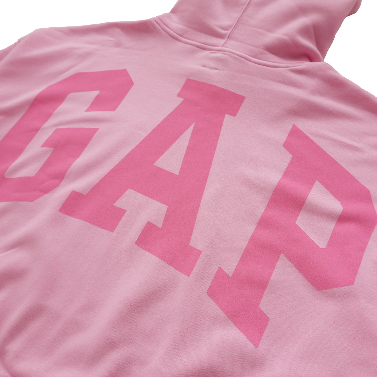 GAP BACK LOGO CROPPED HOODIE – LIGHT PINK