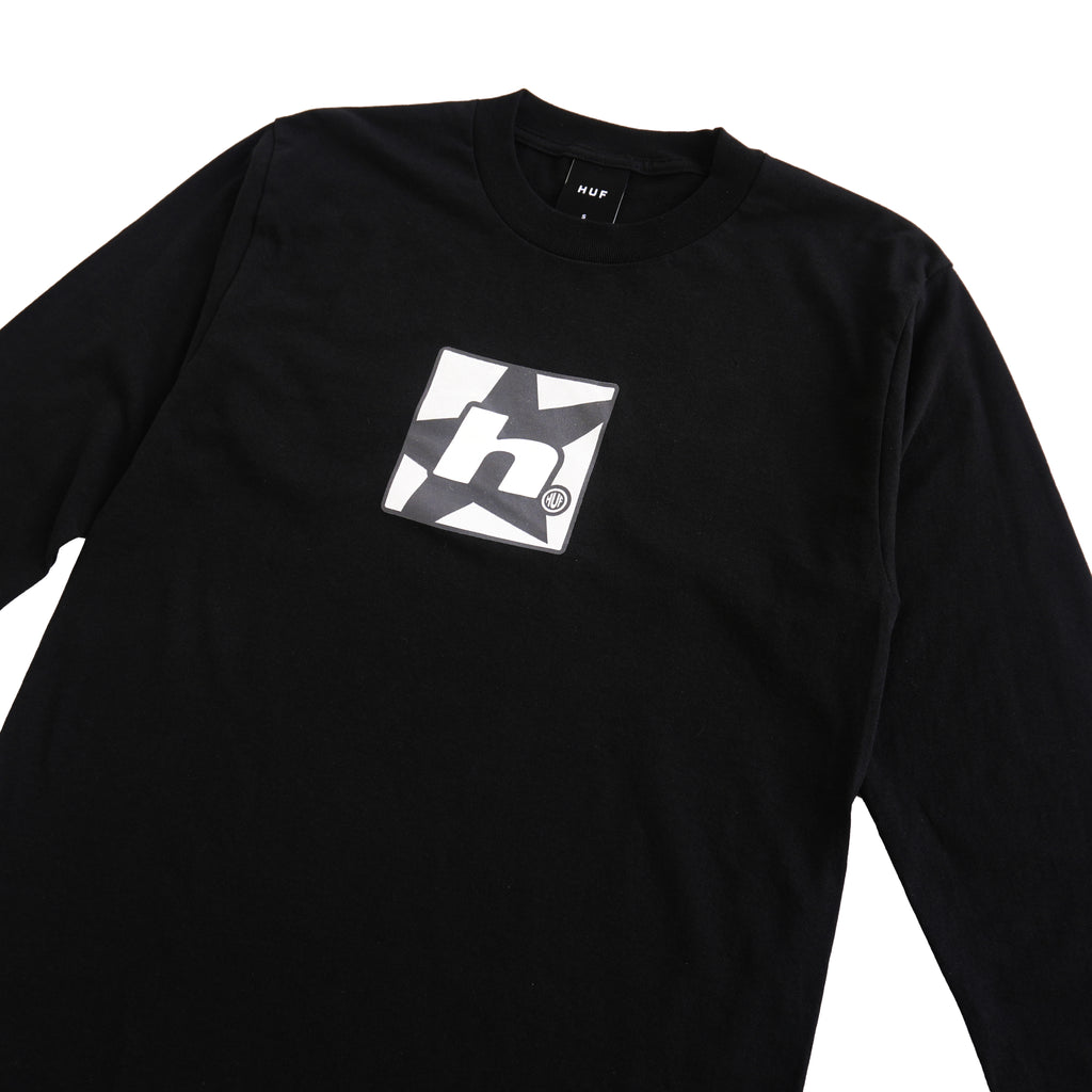 HUF BOX LOGO LONG SLEEVE T-SHIRT – BLACK