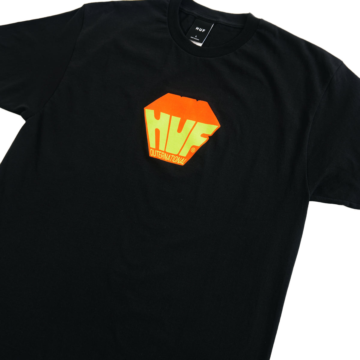 HUF BIG BLOCK T-SHIRT – BLACK