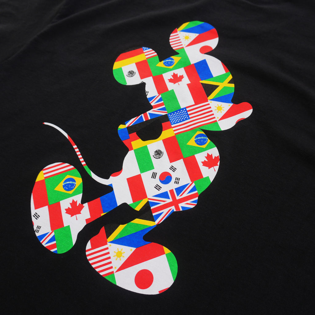 HUF X DISNEY FLAGS T-SHIRT – BLACK