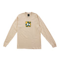 HUF BOX LOGO LONG SLEEVE T-SHIRT – TAN