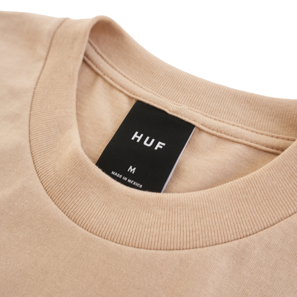 HUF BOX LOGO LONG SLEEVE T-SHIRT – TAN