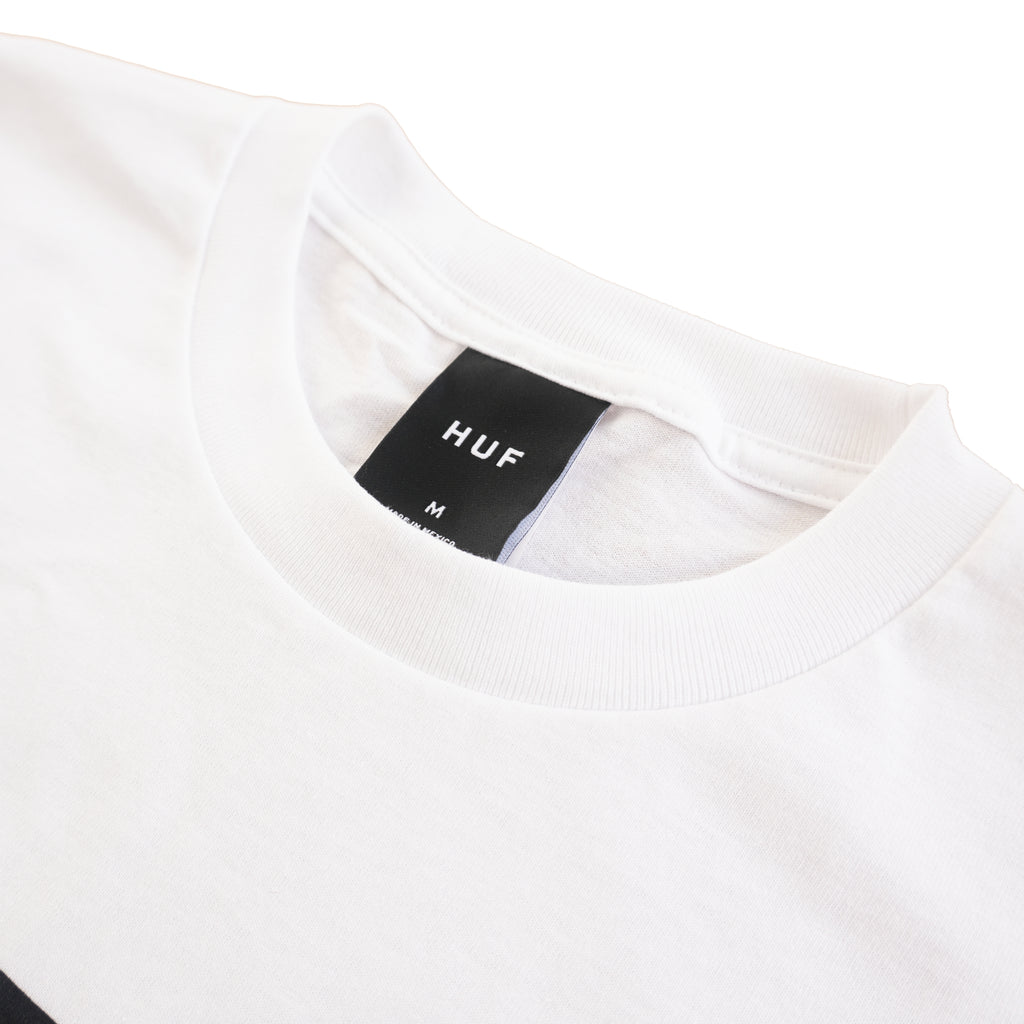 HUF STACK LOGO TEE – WHITE