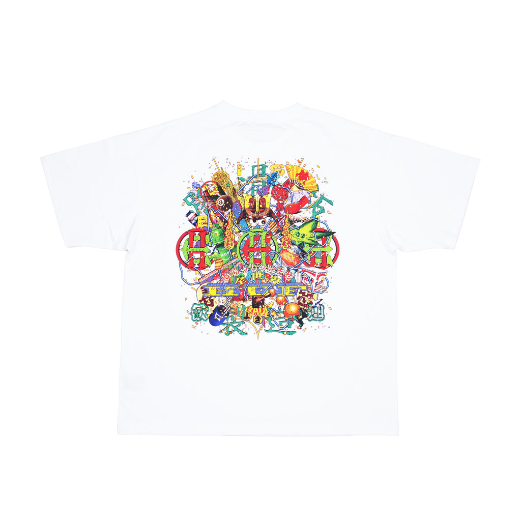 EVISEN × HUF GRAPHIC T-SHIRT – WIT