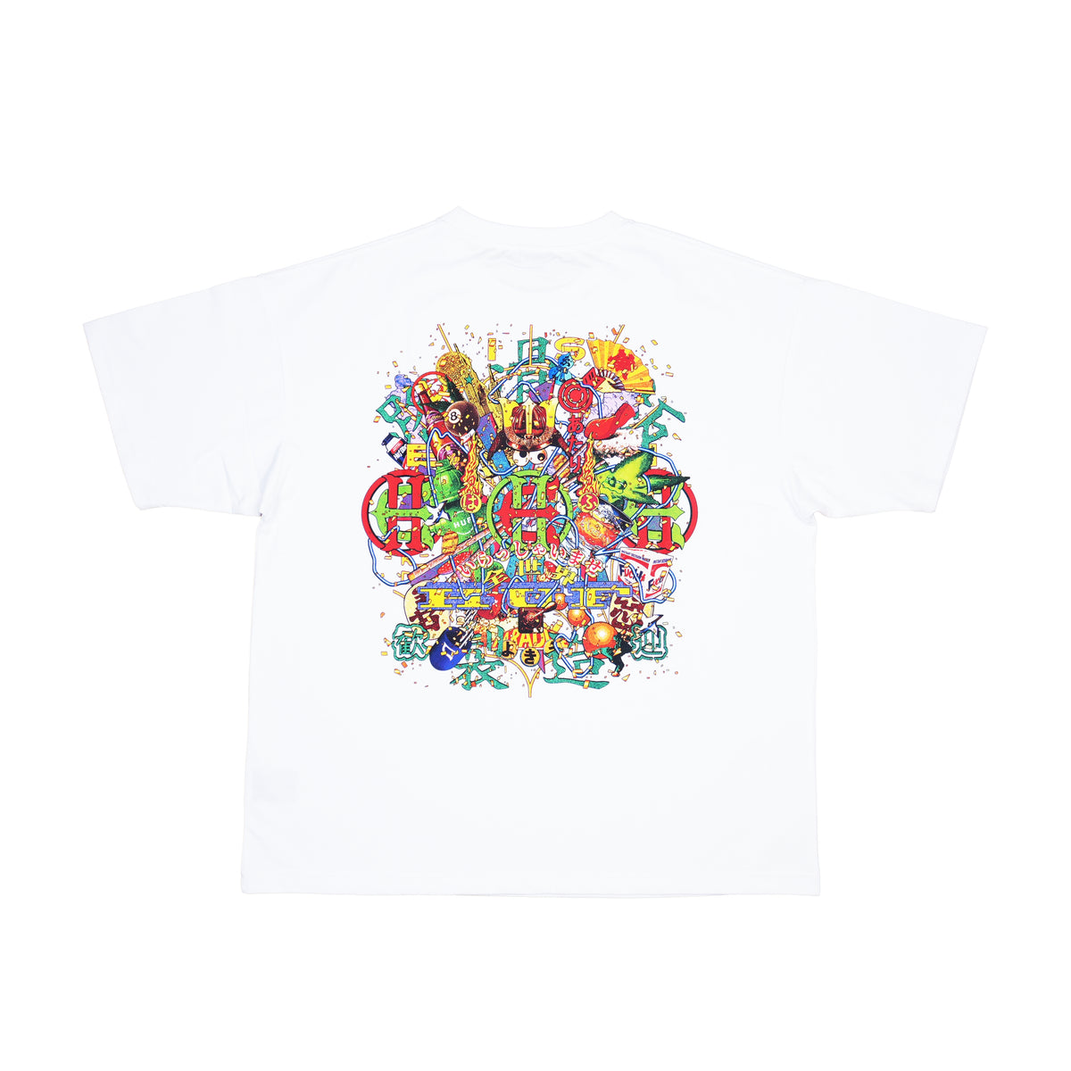 EVISEN × HUF GRAPHIC T-SHIRT – WIT