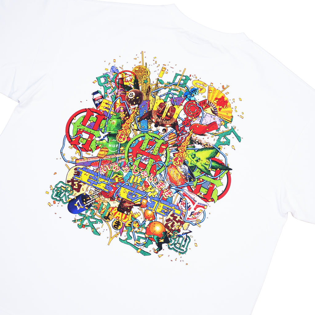 EVISEN × HUF GRAPHIC T-SHIRT – WIT