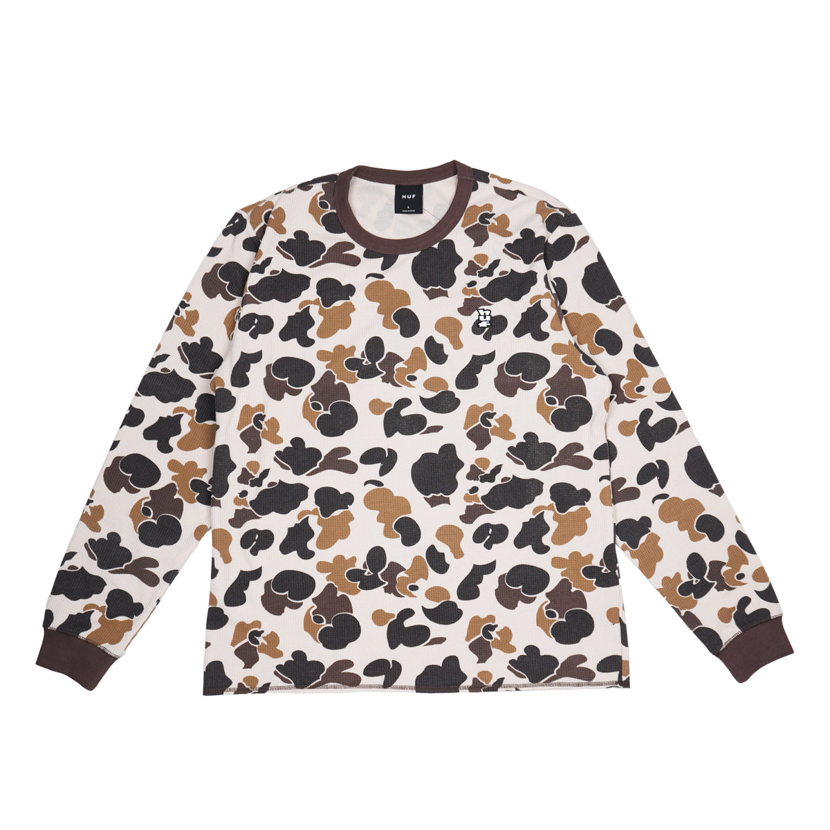 HUF CAMO THERMAL LONG SLEEVE – NATURAL
