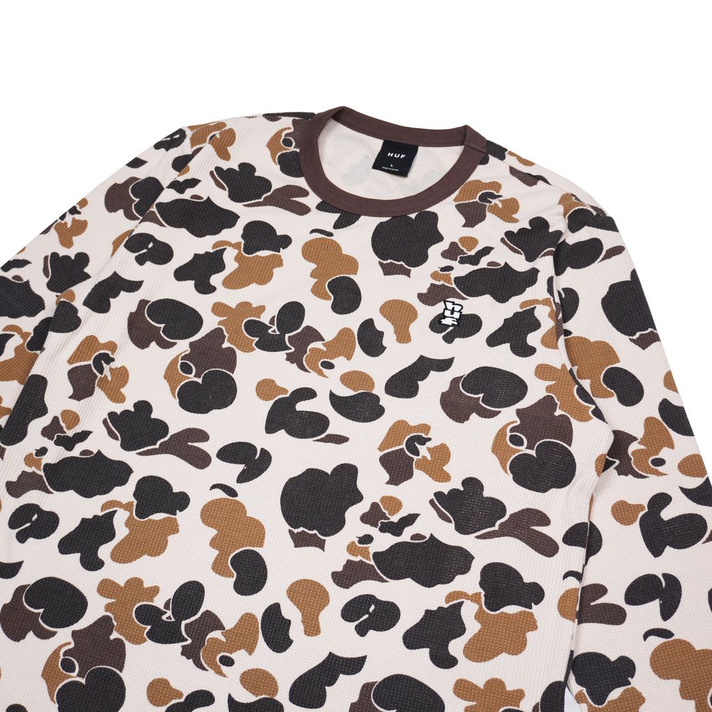 HUF CAMO THERMAL LONG SLEEVE – NATURAL
