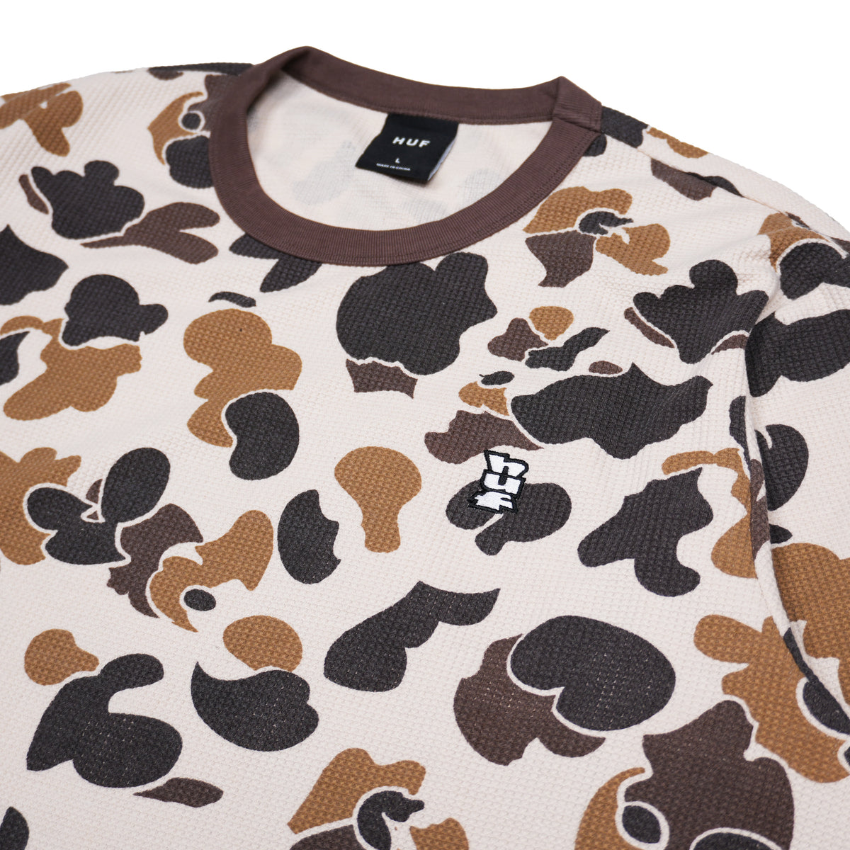 HUF CAMO THERMAL LONG SLEEVE – NATURAL