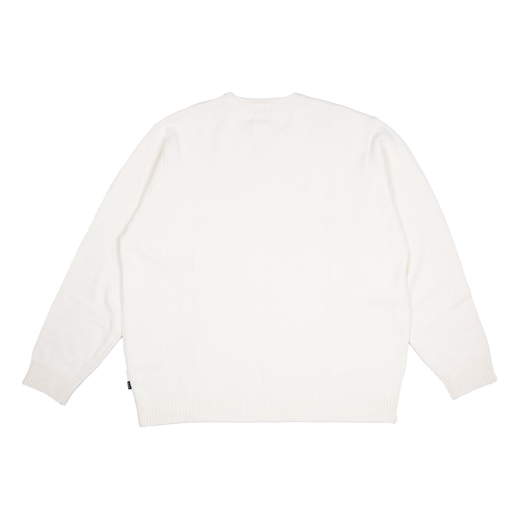 HUF SOFT FOCUS CREW NECK SWEATER – OFF WHITE