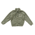 KARL KANI SHERPA FLEECE ZIP JACKET – SAGE GREEN