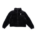 KARL KANI CORDUROY PUFFER JACKET – BLACK (W)