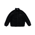 KARL KANI SHERPA FLEECE ZIP JACKET – BLACK