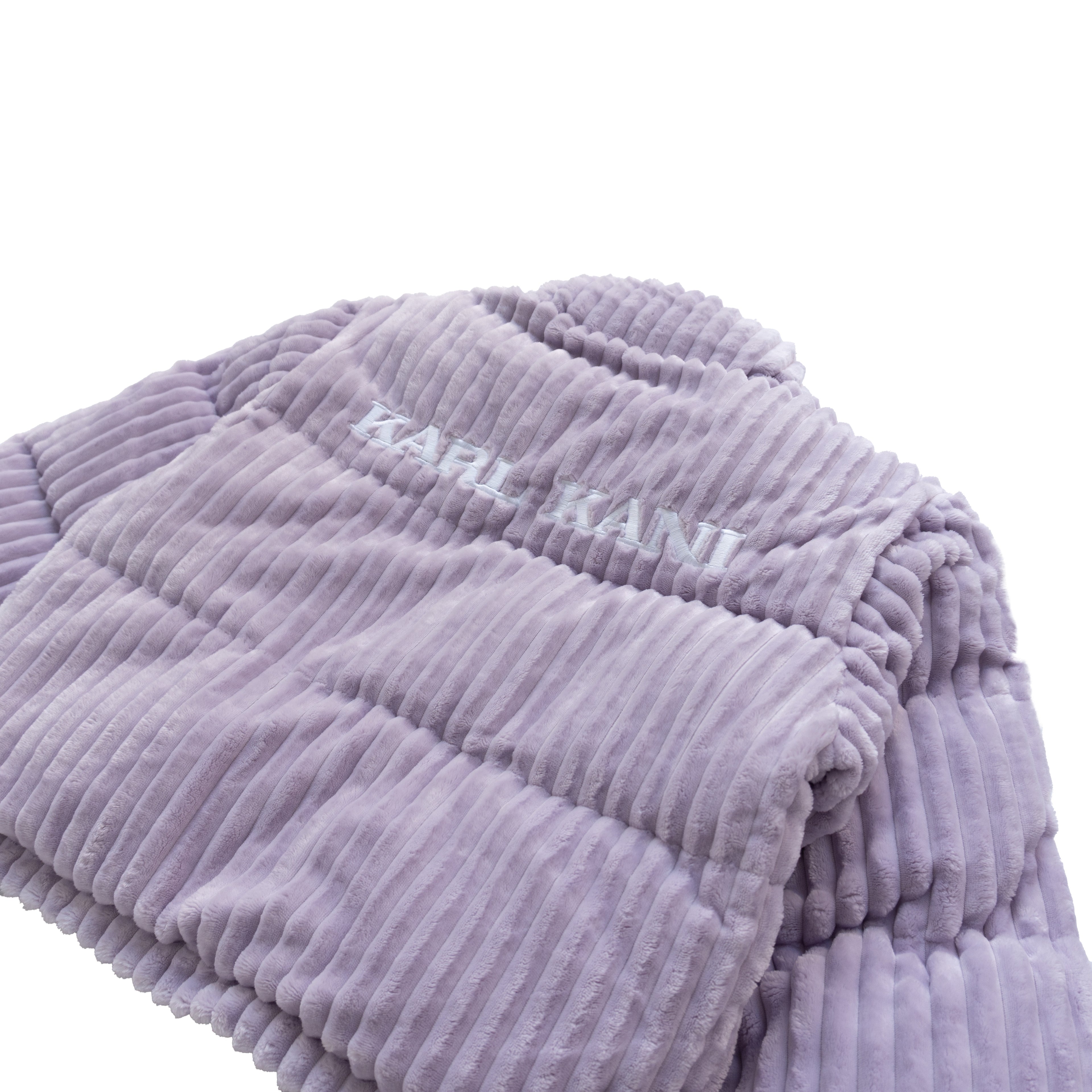 KARL KANI CORDUROY PUFFER JACKET – LILAC (W)