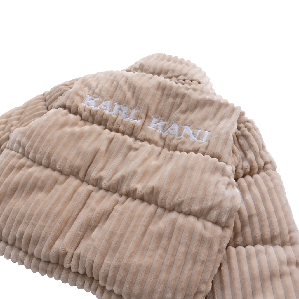 KARL KANI CORDUROY PUFFER JACKET – BEIGE (W)