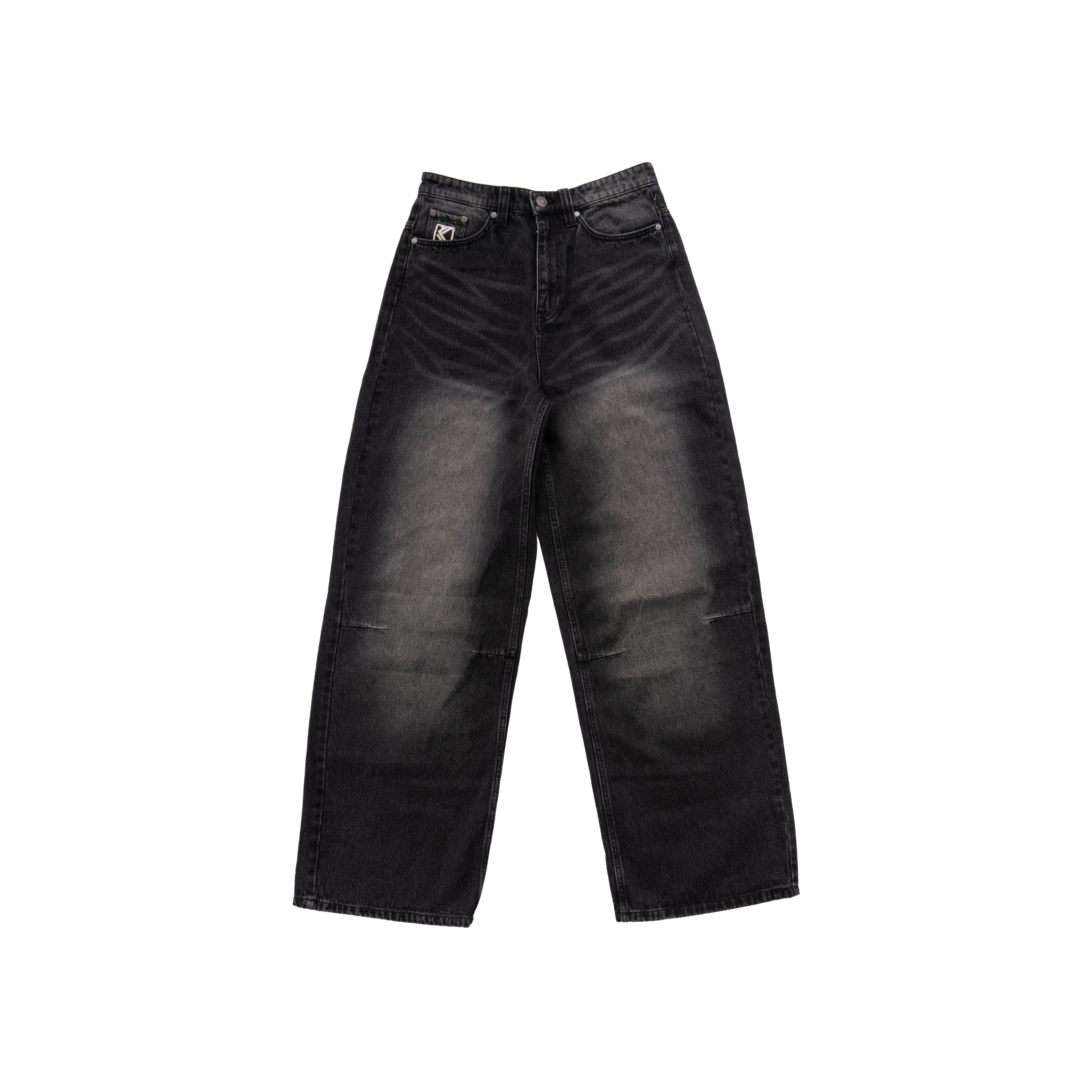 KARL KANI WASHED BAGGY JEANS – BLACK
