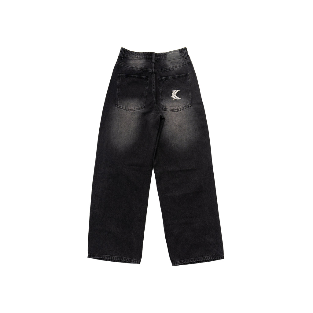 KARL KANI WASHED BAGGY JEANS – BLACK