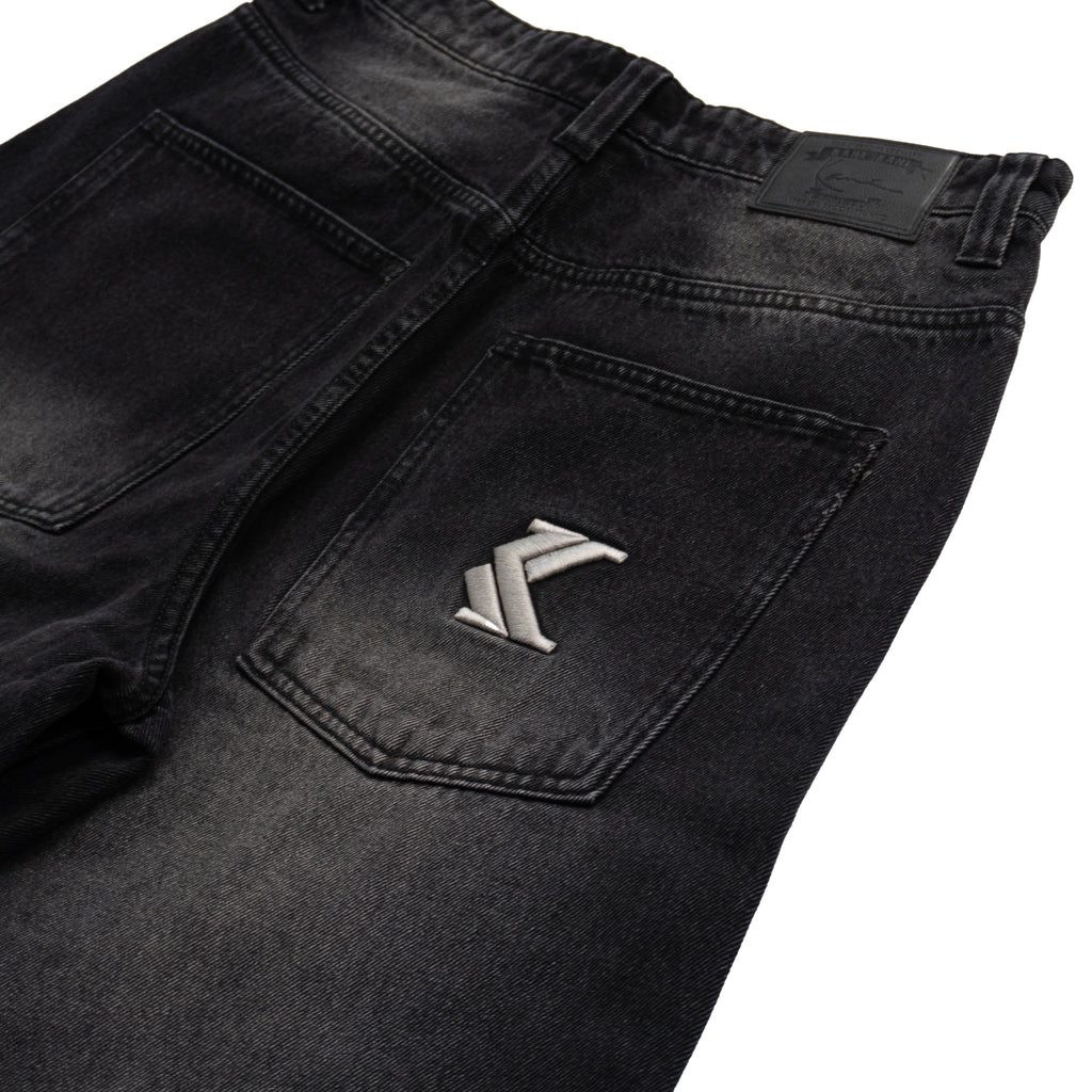 KARL KANI WASHED BAGGY JEANS – BLACK