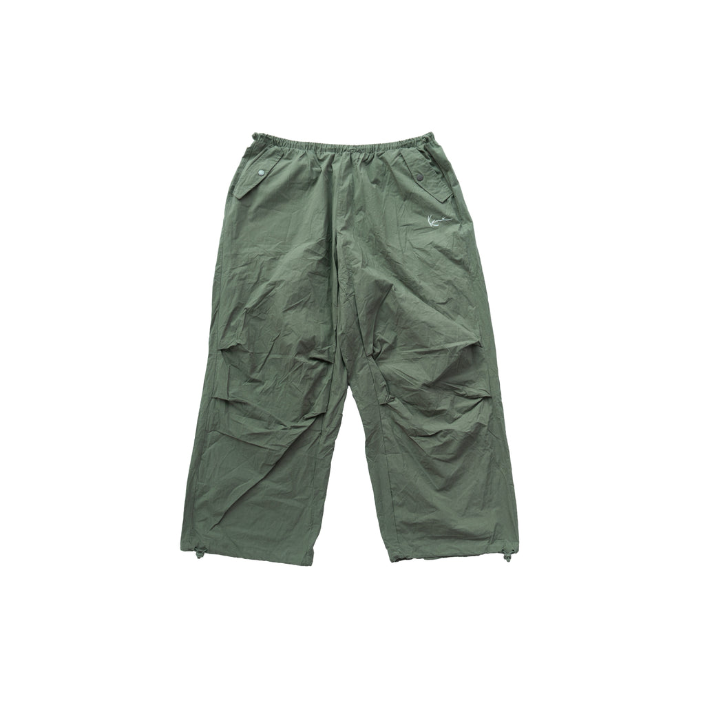 KARL KANI BAGGY TECH PANTS - OLIVE GREEN