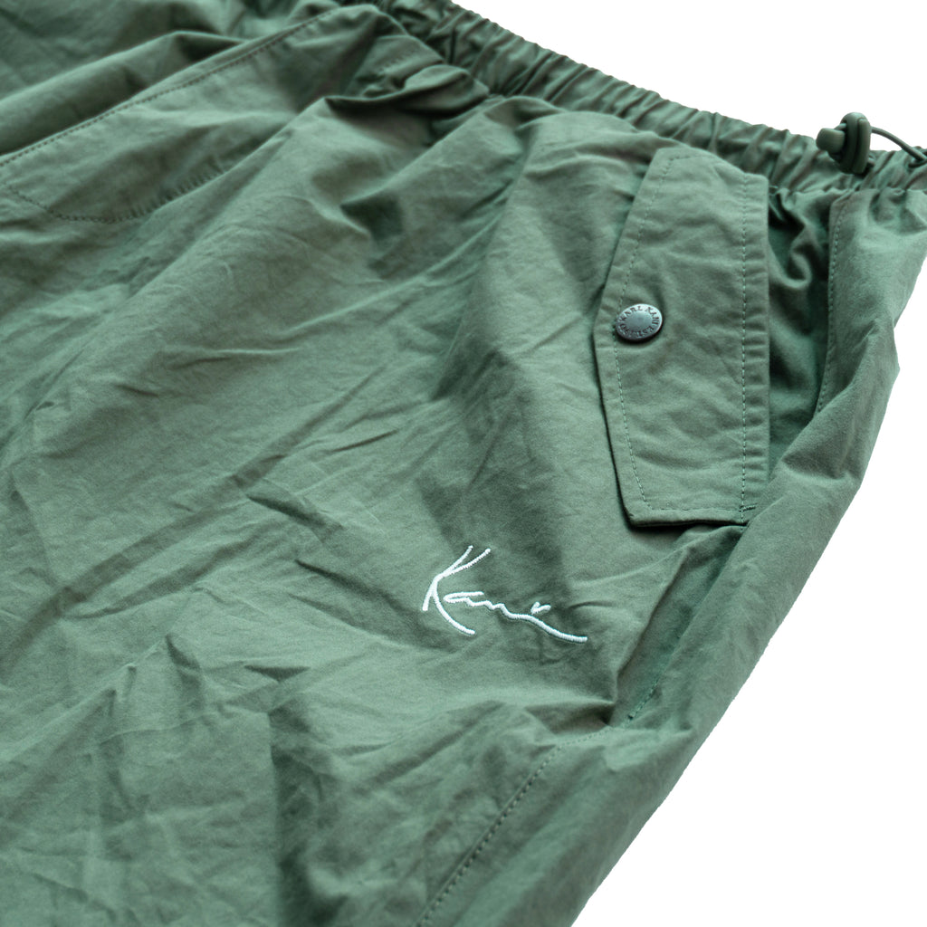 KARL KANI BAGGY TECH PANTS - OLIVE GREEN