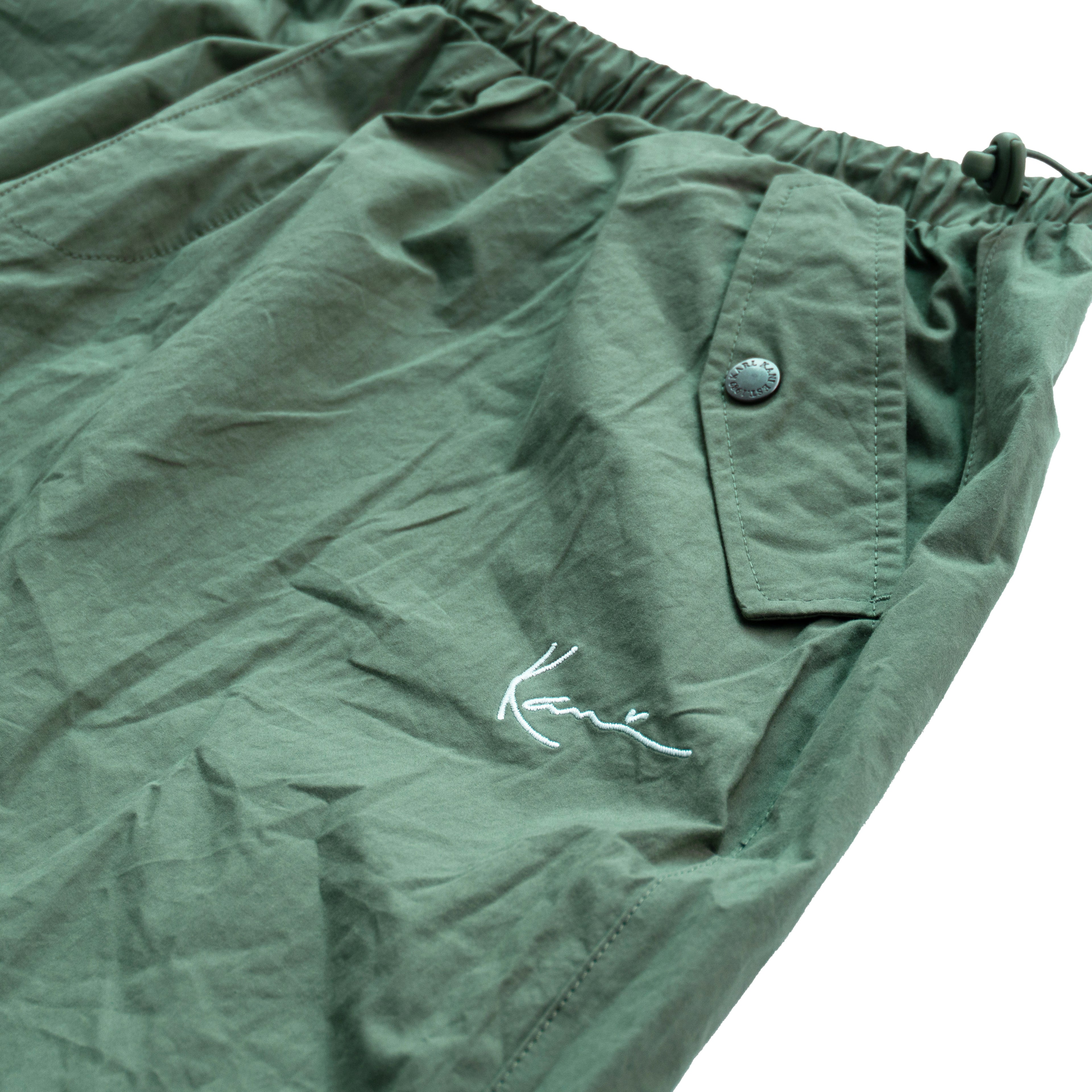 KARL KANI BAGGY TECH PANTS - OLIVE GREEN