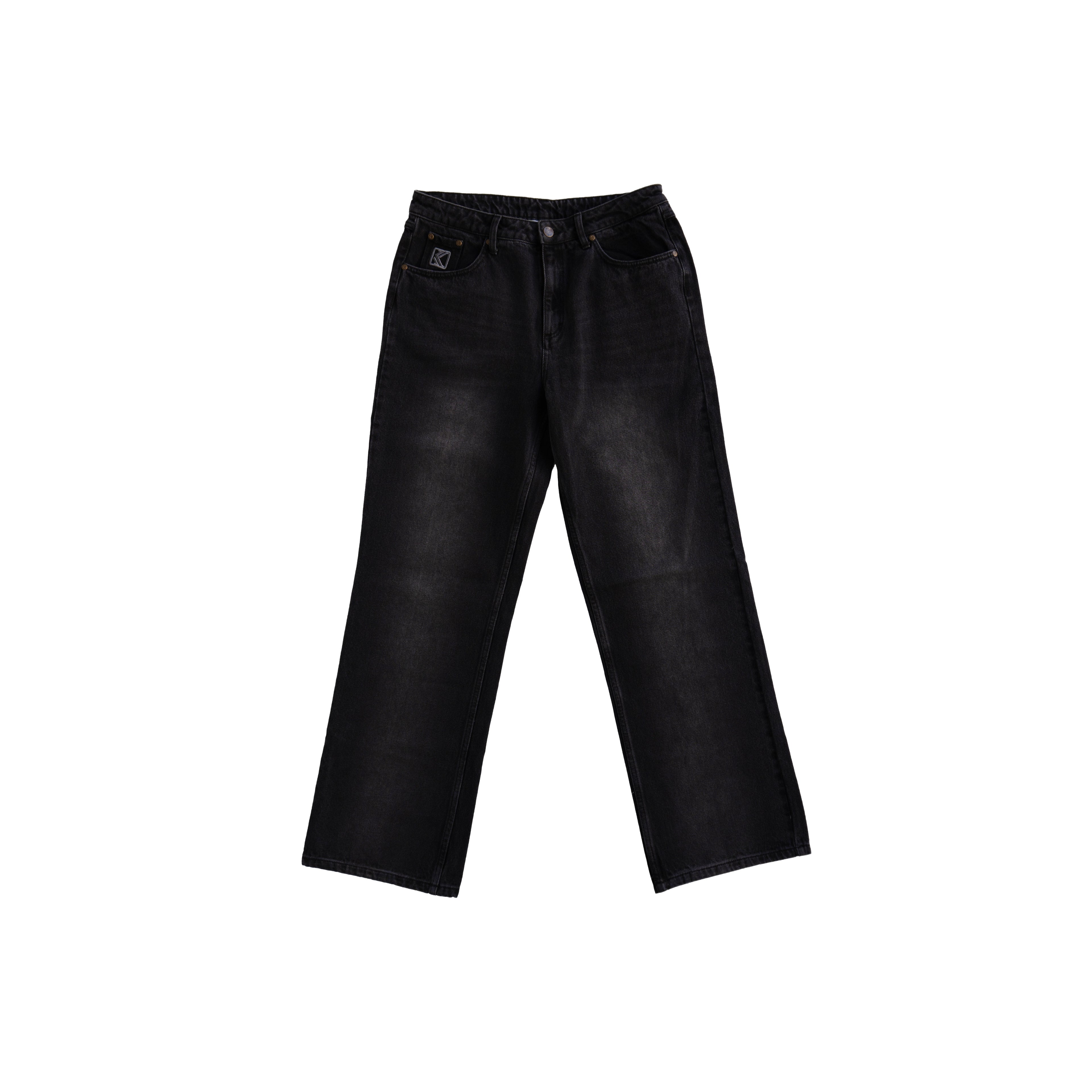 KARL KANI WIDE LEG JEANS – WASHED BLACK (W)