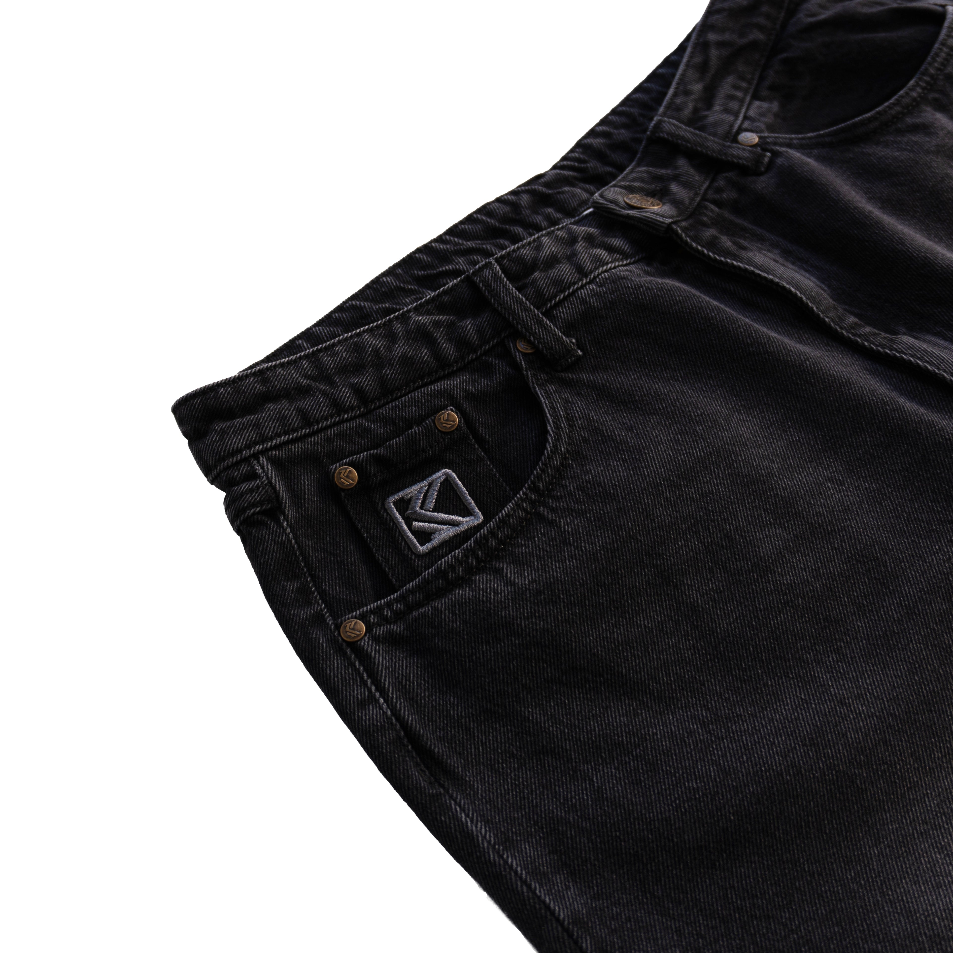 KARL KANI WIDE LEG JEANS – WASHED BLACK (W)