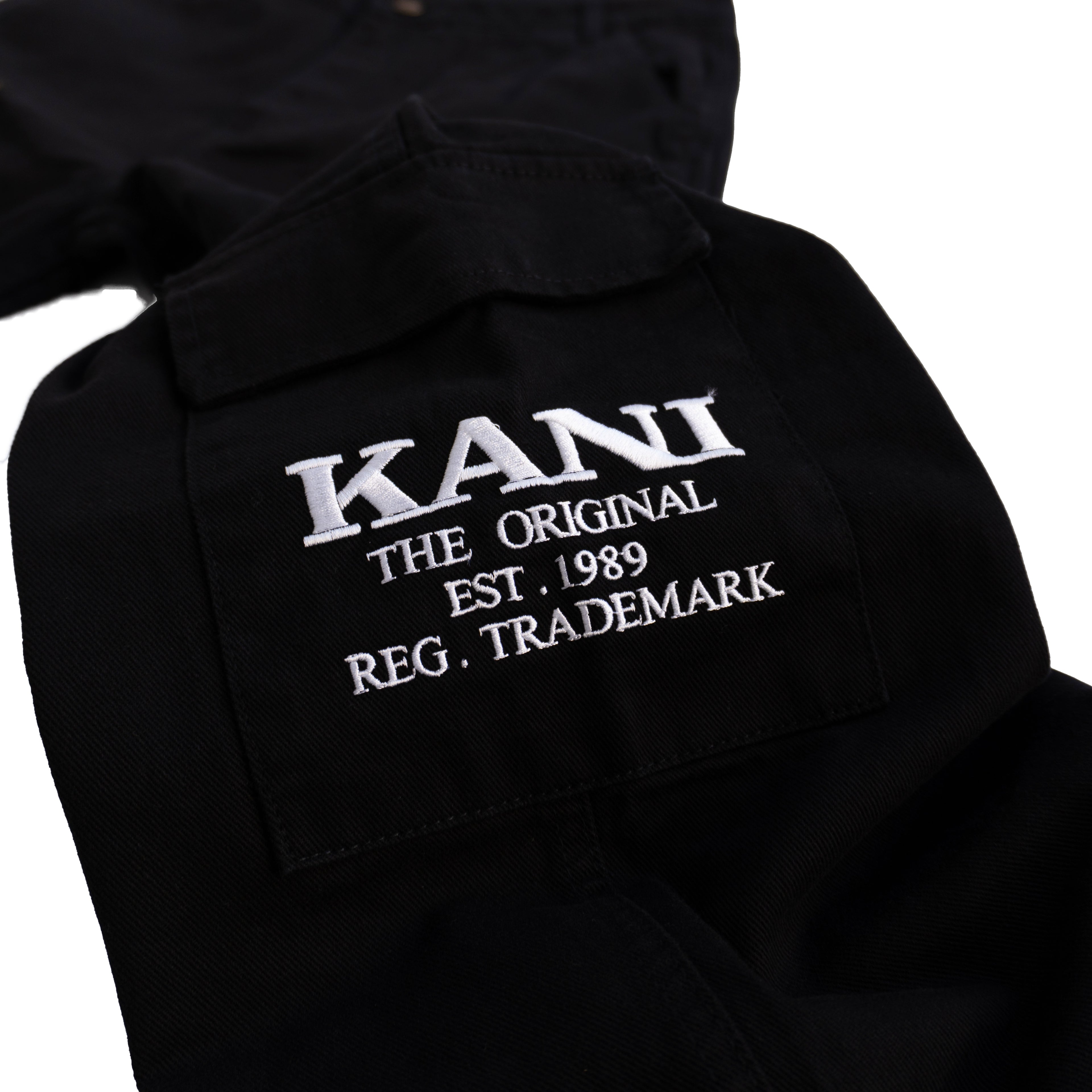 KARL KANI CARGO PANTS – BLACK (W)
