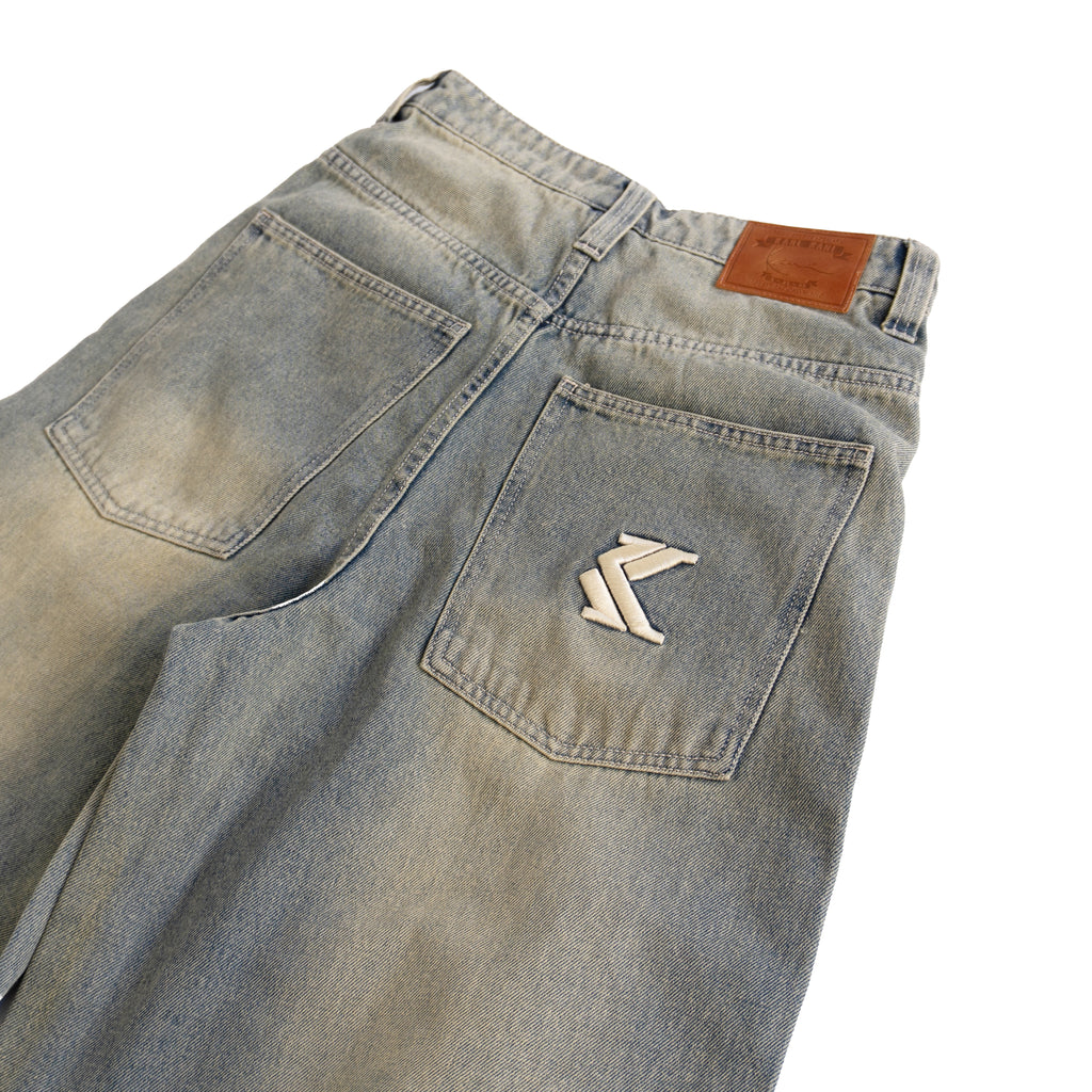 KARL KANI WIDE LEG JEANS – BLUE BEIJE