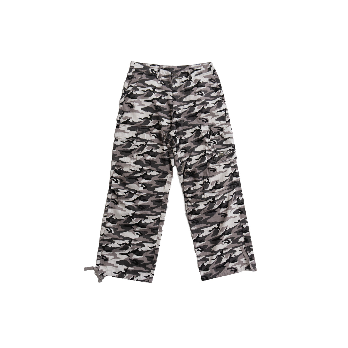 KARL KANI SPORT CAMO CARGO PANTS – GREY