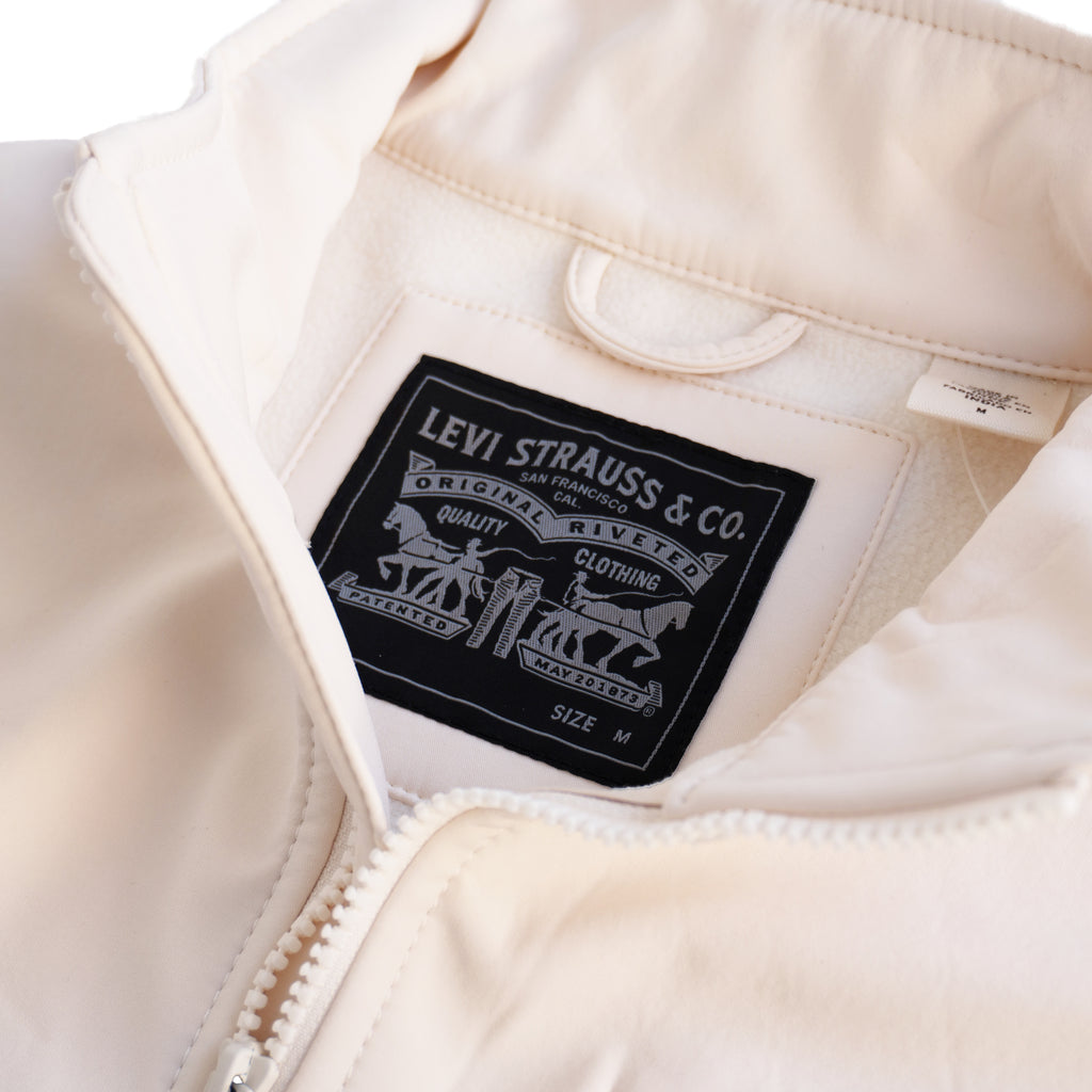 LEVI’S FLEECE & NYLON ZIP VEST – BEIJE
