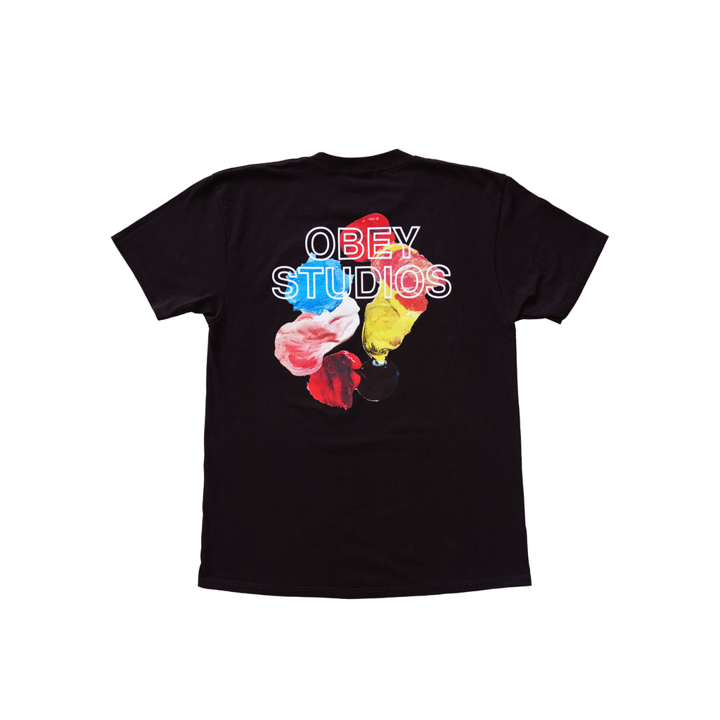 OBEY STUDIOS GRAPHIC T-SHIRT – BLACK