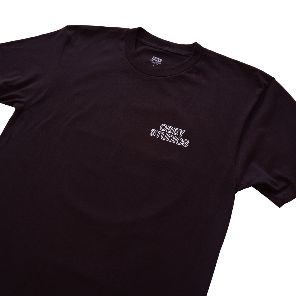 OBEY STUDIOS GRAPHIC T-SHIRT – BLACK