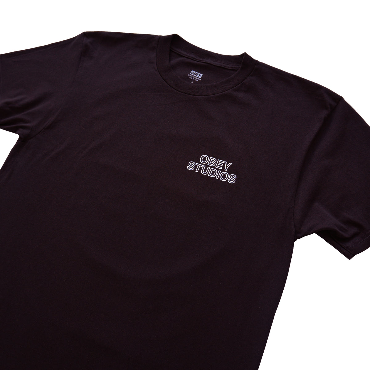 OBEY STUDIOS GRAPHIC T-SHIRT – BLACK