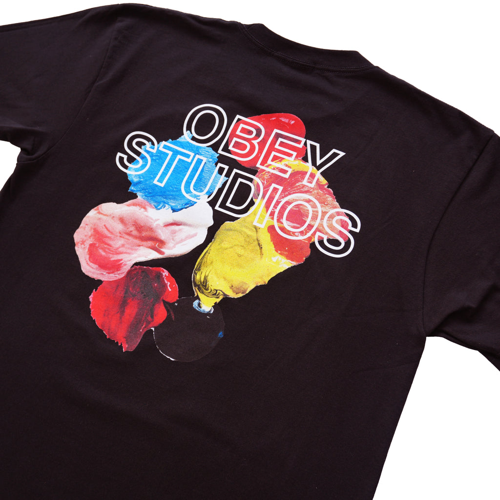 OBEY STUDIOS GRAPHIC T-SHIRT – BLACK