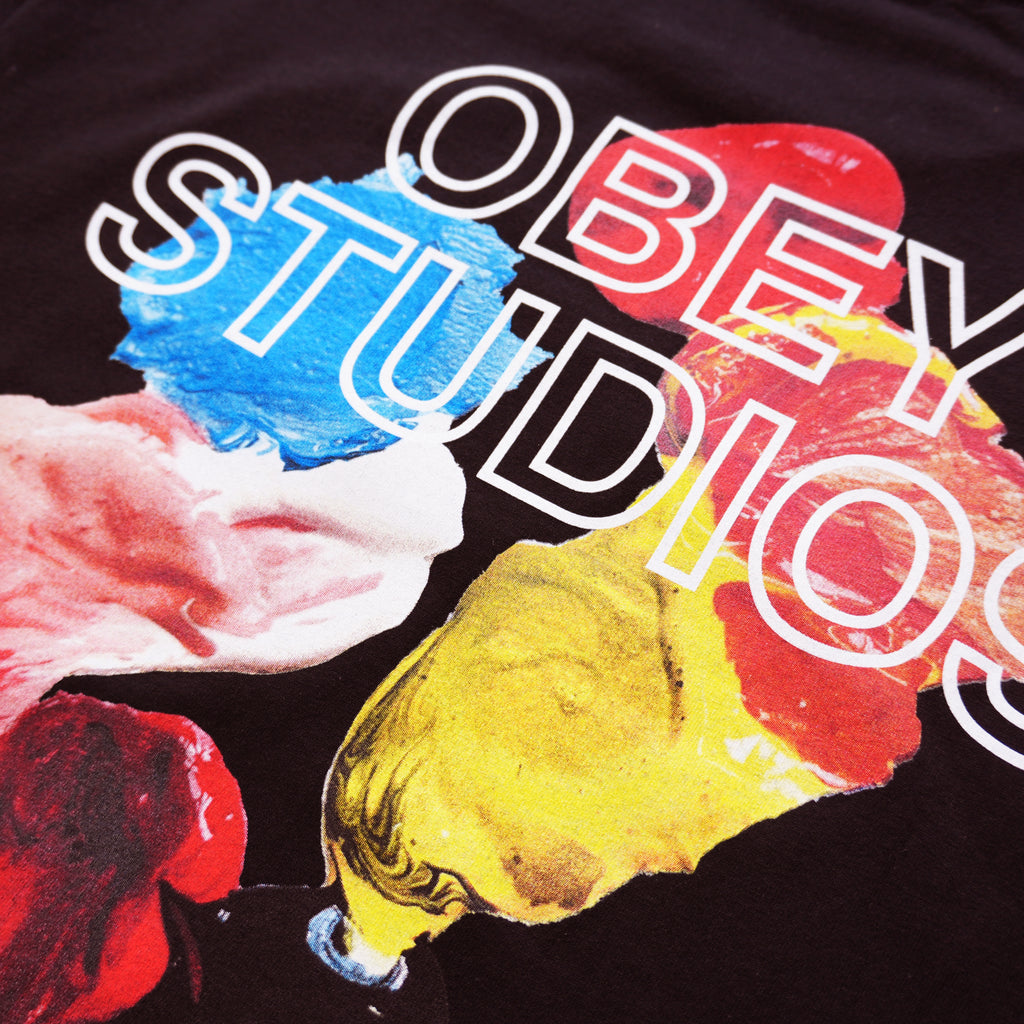 OBEY STUDIOS GRAPHIC T-SHIRT – BLACK