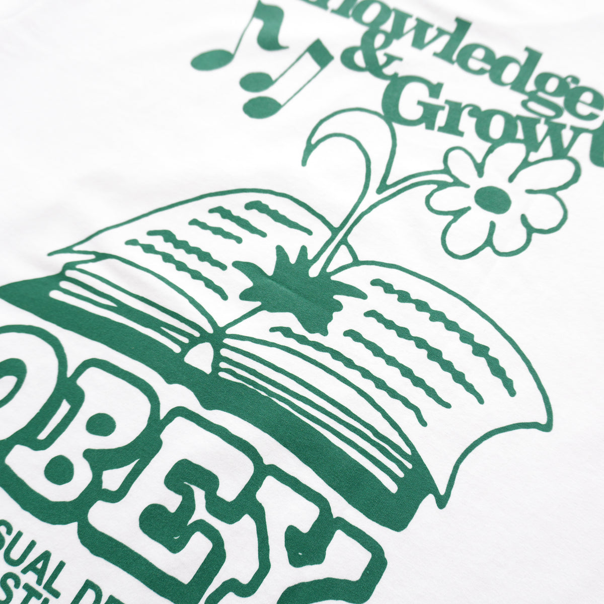 OBEY KNOWLEDGE & GROWTH T-SHIRT – WHITE
