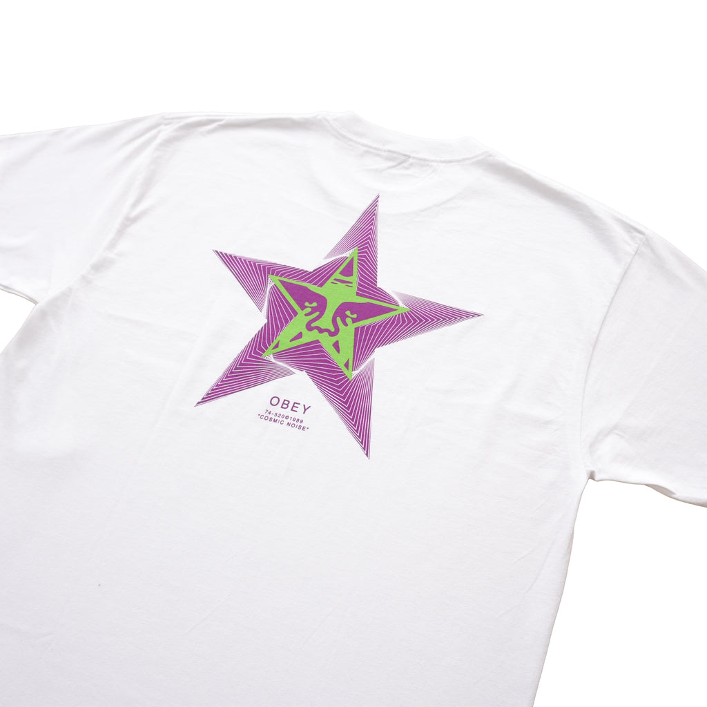 OBEY COSMIC NOISE T-SHIRT – WHITE