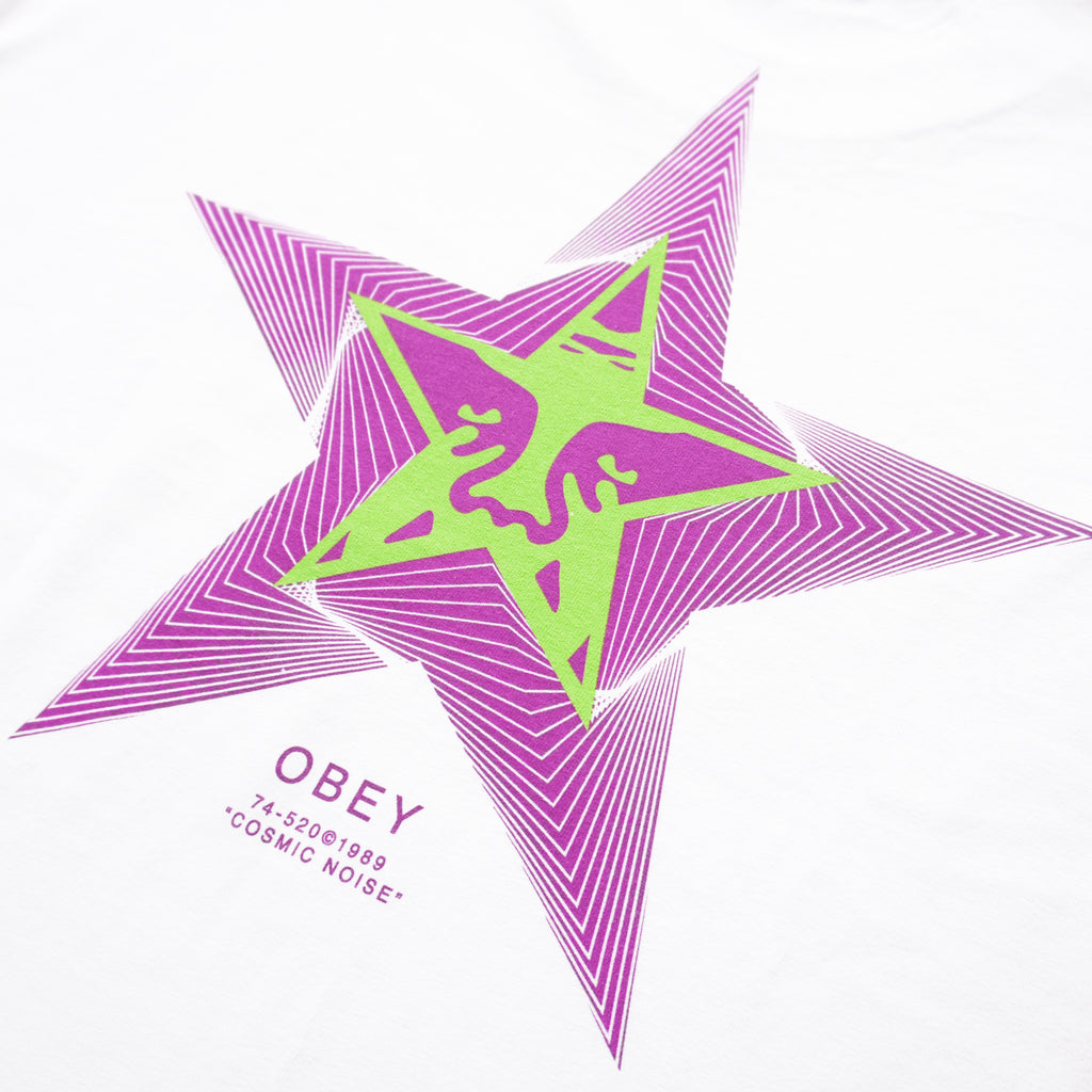 OBEY COSMIC NOISE T-SHIRT – WHITE