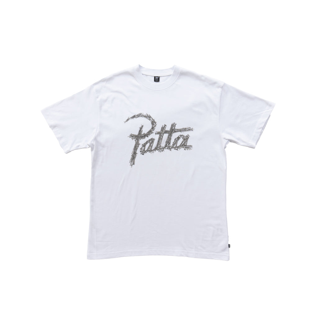PATTA SCRIPT LOGO GRAPHIC T-SHIRT - WHITE