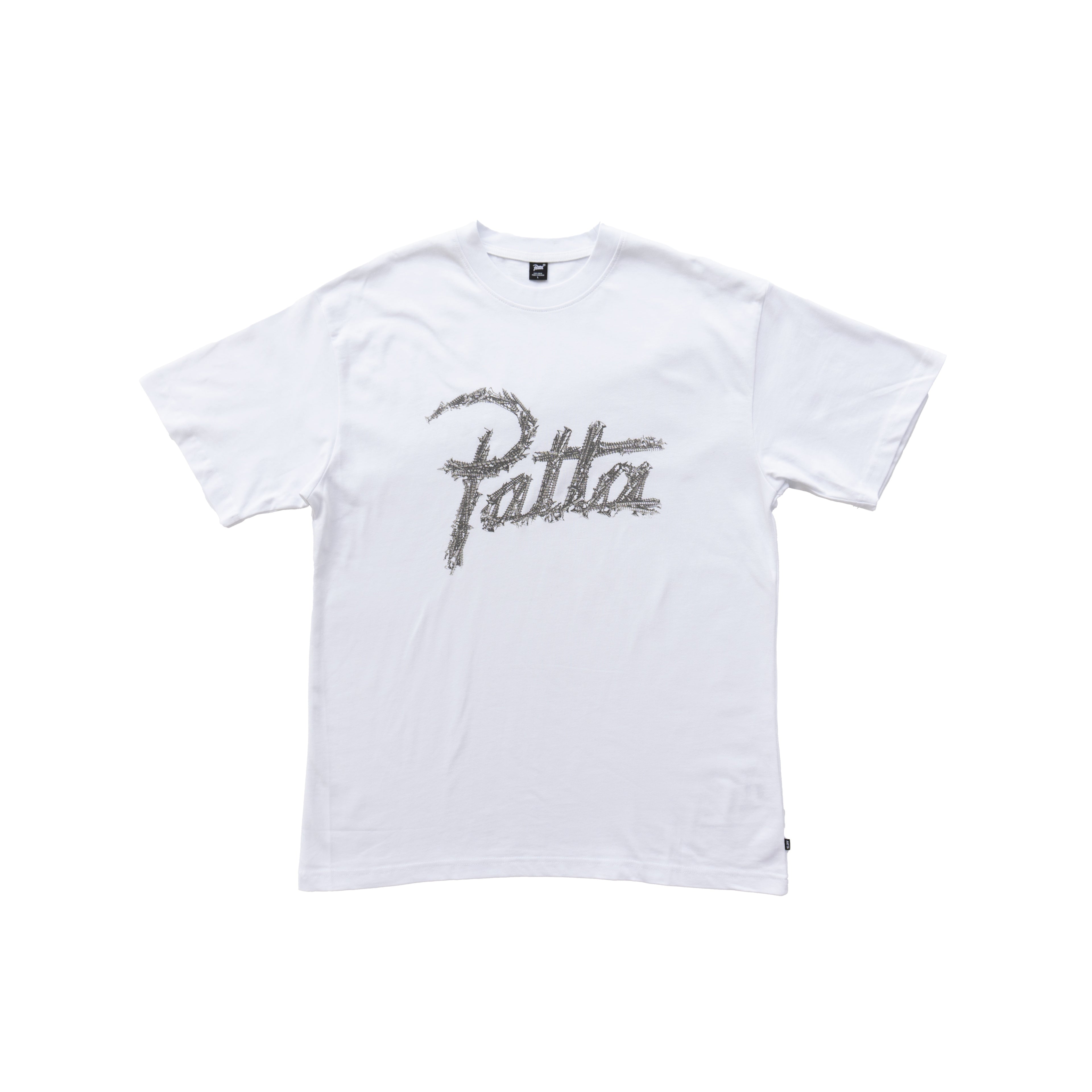 PATTA SCRIPT LOGO GRAPHIC T-SHIRT - WHITE