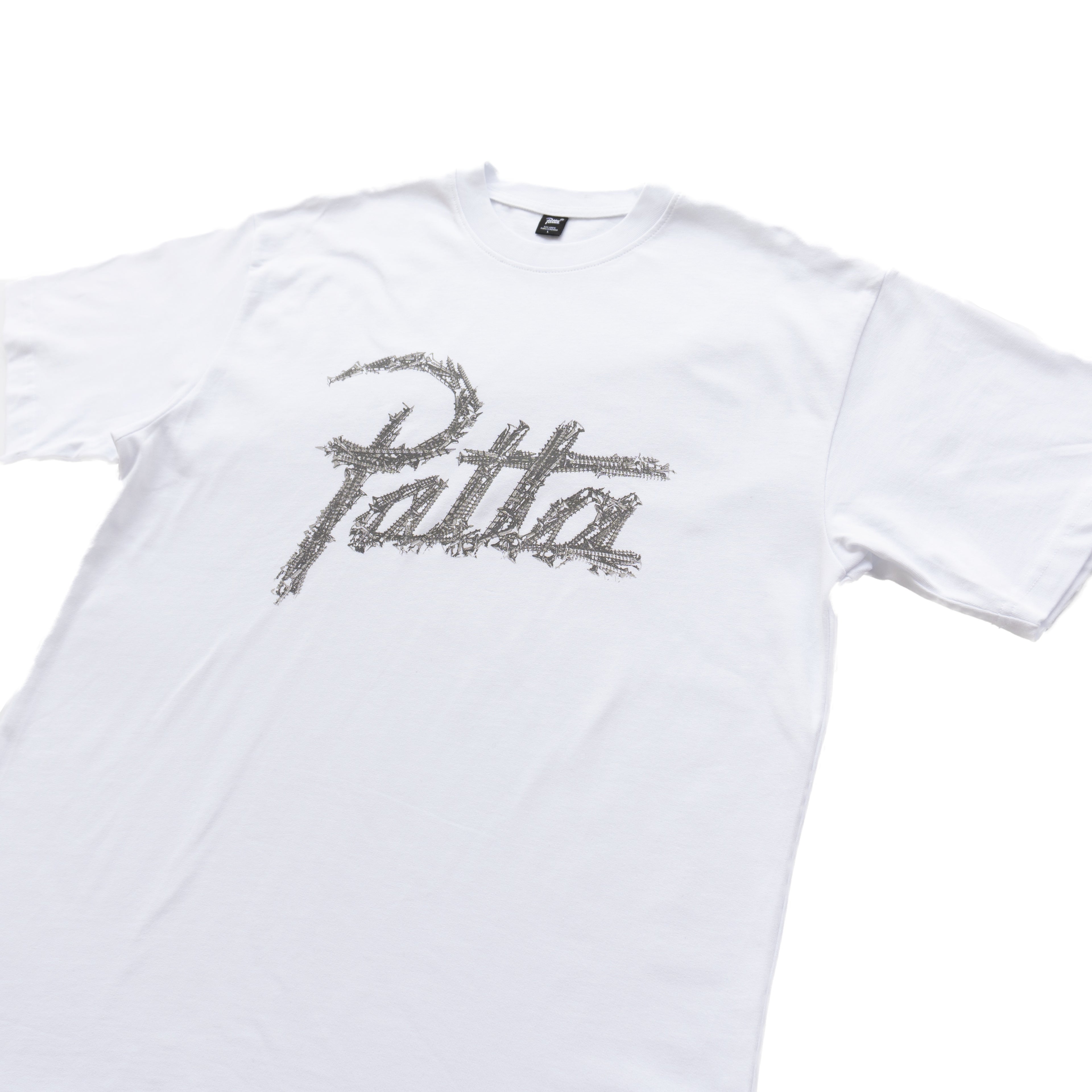 PATTA SCRIPT LOGO GRAPHIC T-SHIRT - WHITE