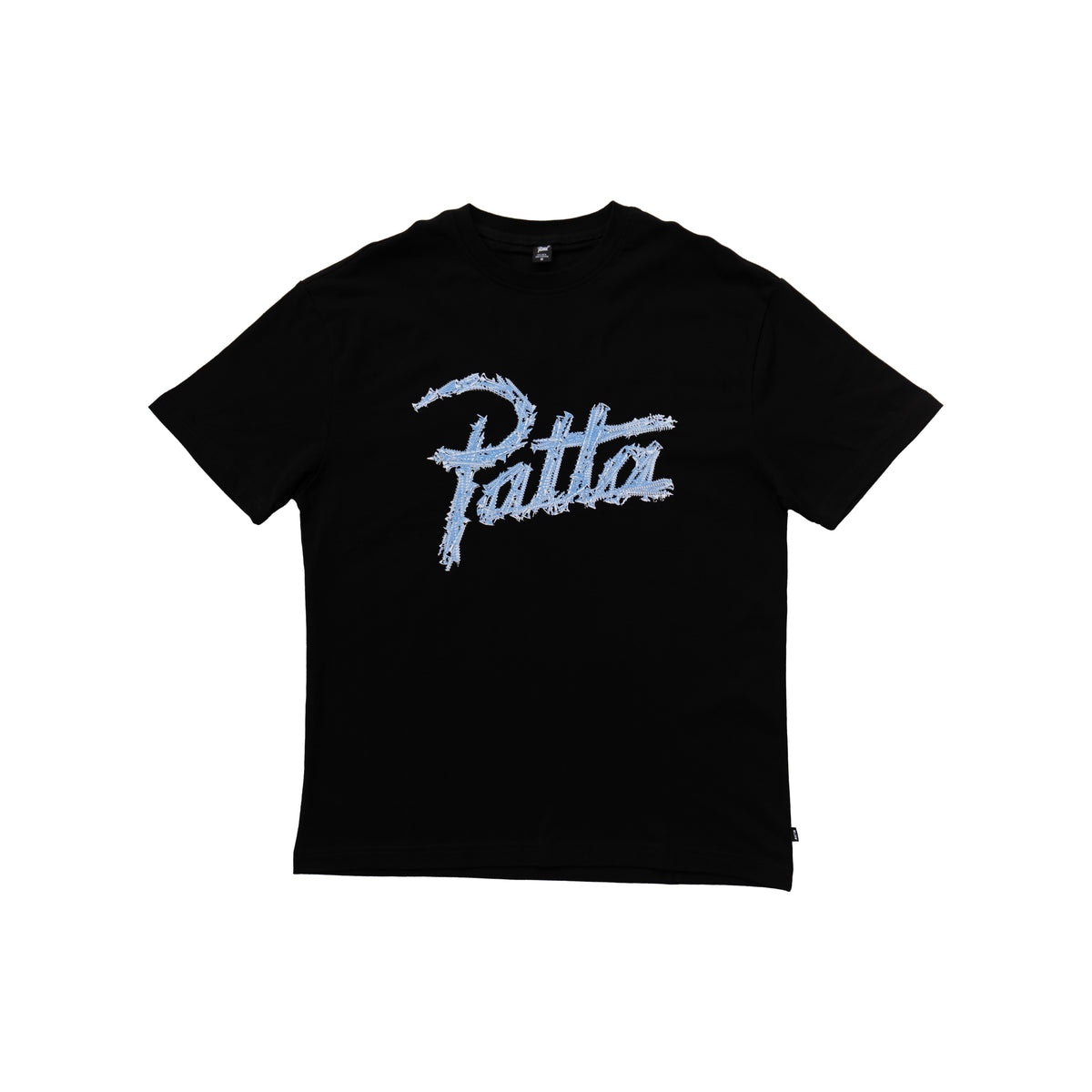 PATTA DISTRESSED SCRIPT LOGO T-SHIRT – BLACK
