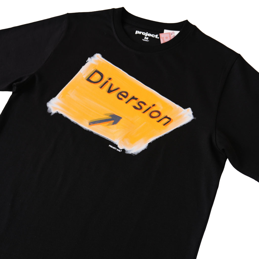 PROJECT/A DIVERSION T-SHIRT – BLACK
