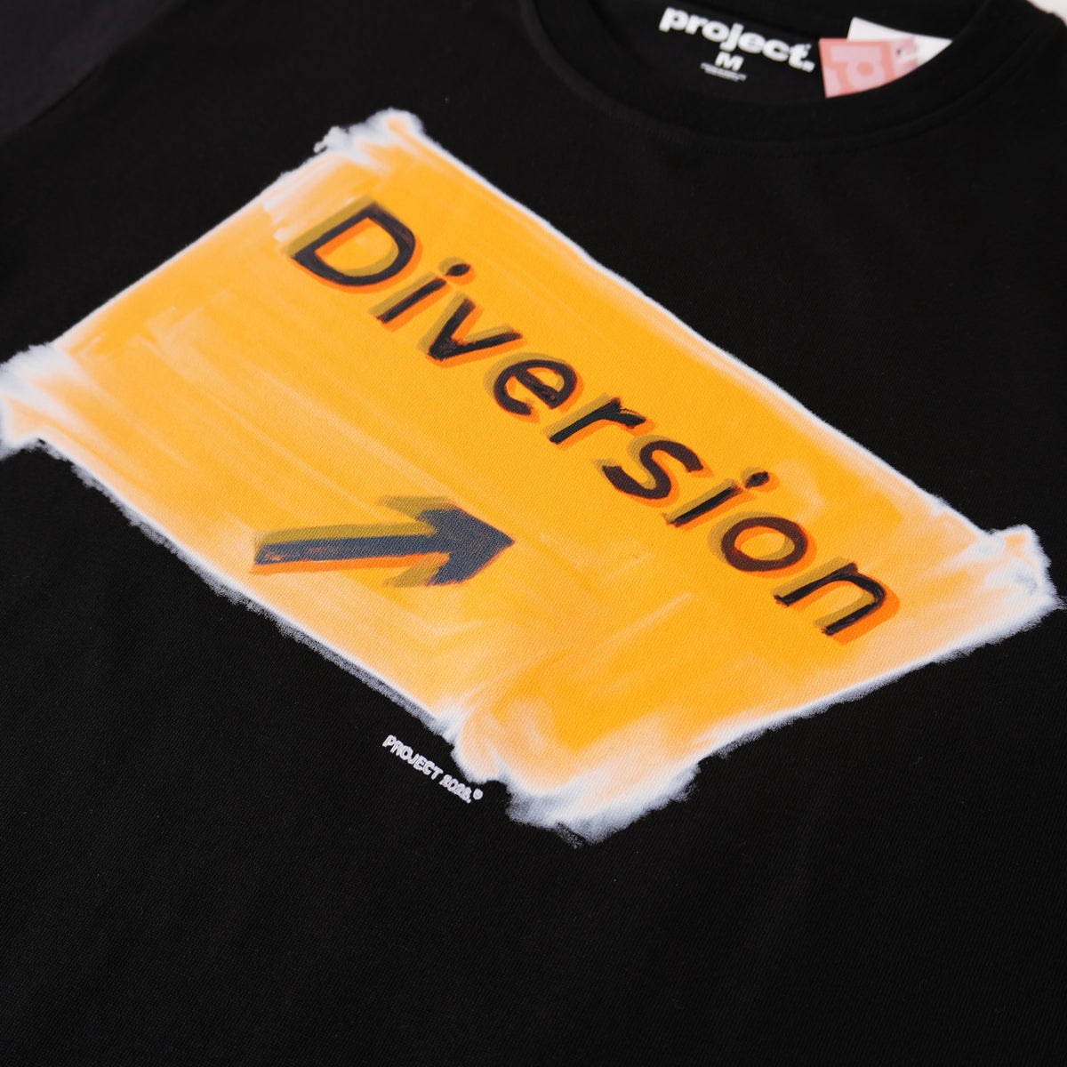PROJECT/A DIVERSION T-SHIRT – BLACK