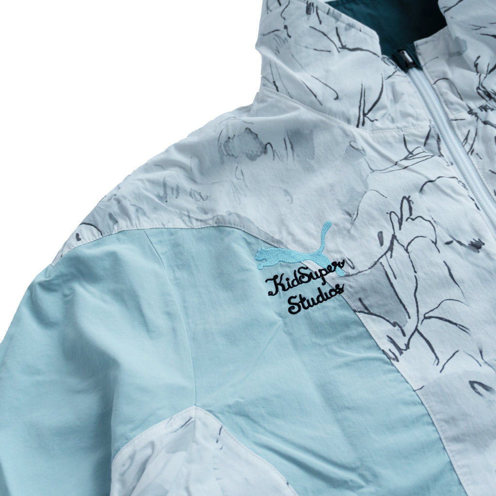 PUMA x MANCHESTER CITY KIDSUPER REVERSIBLE JACKET – SKY BLUE / TEAL
